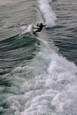 Surfing waves
